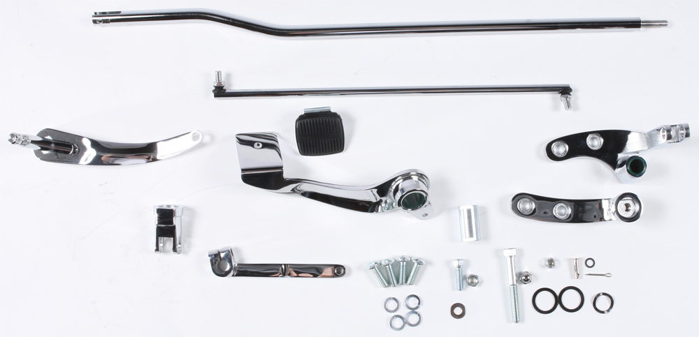 Forward Control Kit Chrome - For 91-17 Harley Dyna - Click Image to Close