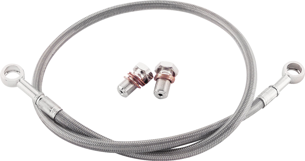 Stainless Steel Hydraulic Rear Brake Line - For 05-08 VN1600 Vulcan Nomad - Click Image to Close