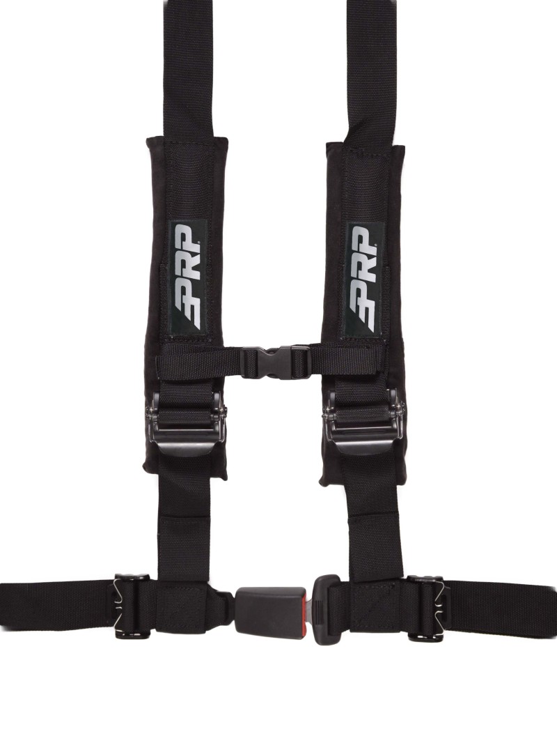 PRP 4.2 Harness Black 4-Point 2 Inch Automotive Latch - 4-point 2" harness with pads, Black - Click Image to Close