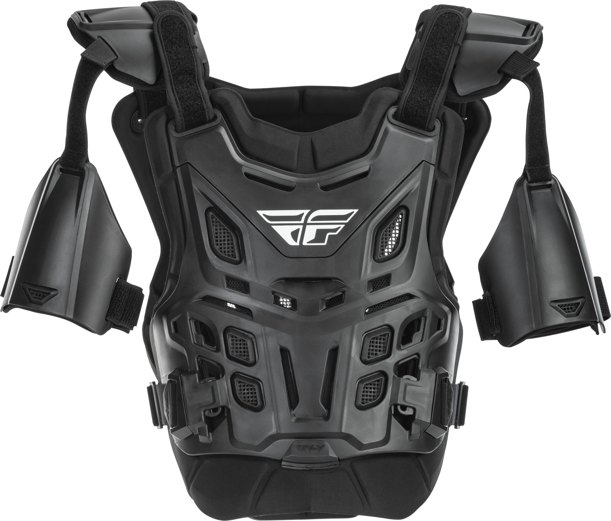 Fly Racing CE Revel XL Roost Guard Offroad Black Adult - XL chest protector for offroad adult riders - Click Image to Close