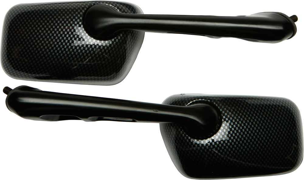 Pair of Mirrors Carbon Fiber Look "GSXR Mini" - 90s GSXR600/750/1100 - Click Image to Close
