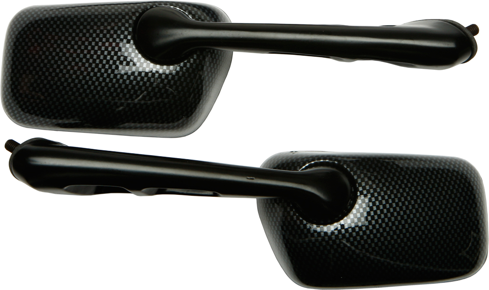 Pair of Mirrors Carbon Fiber Look "GSXR Mini" - For 90s GSXR600/750/1100 - Click Image to Close
