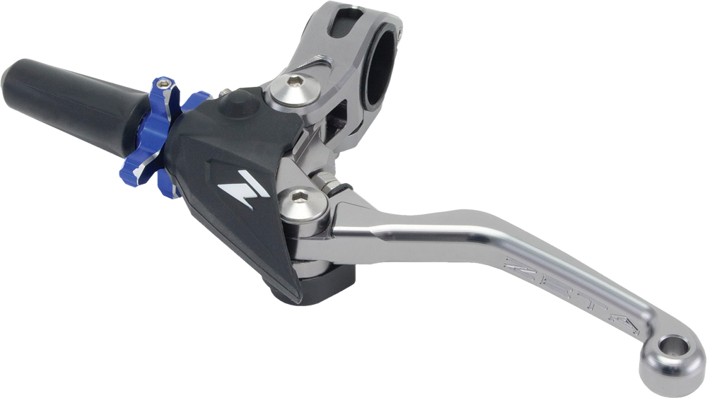 CNC CLutch Pivot Perch w/ CP 3-Finger Lever (Gray/Blue) - Click Image to Close