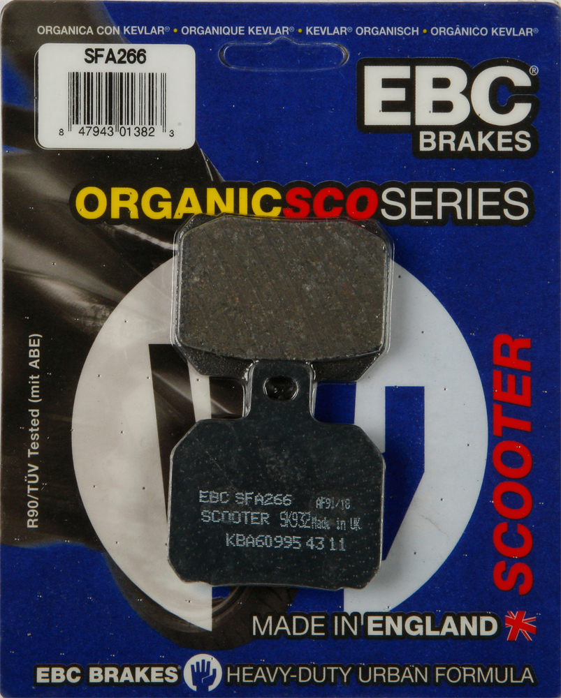 Standard Organic Brake Pads - Piaggio Beverly & X9 - Click Image to Close