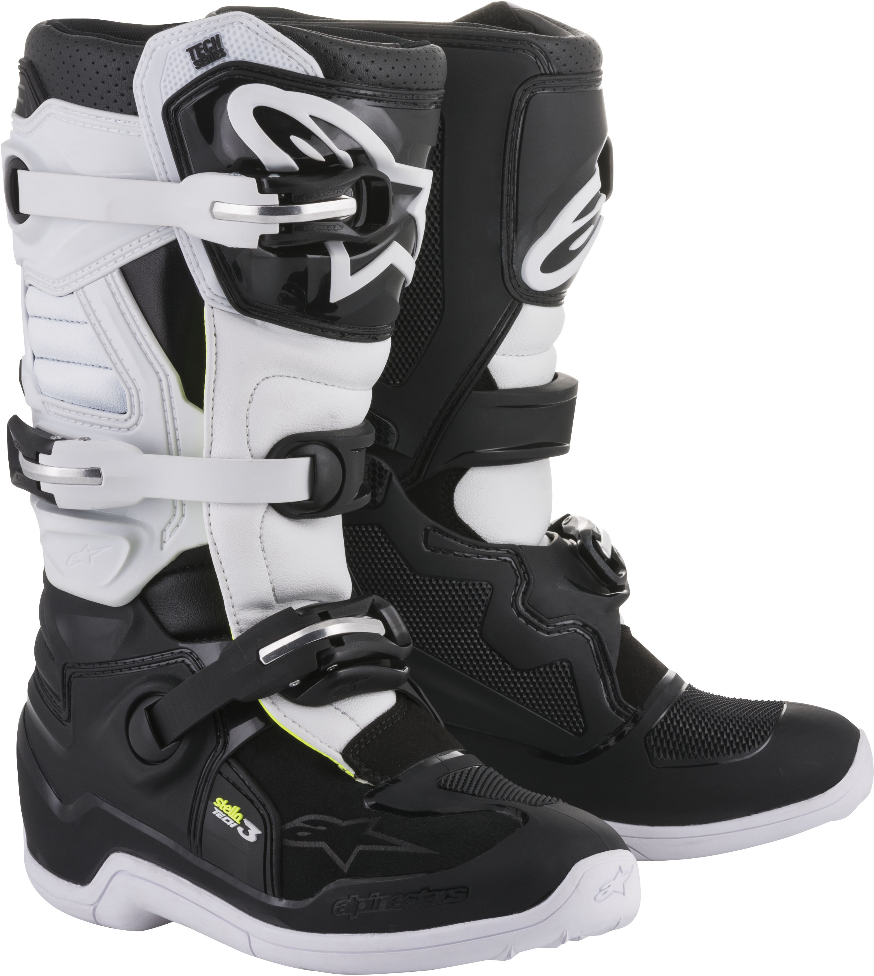 Tech 3 Stella Boots Black/White Size 6 - Click Image to Close