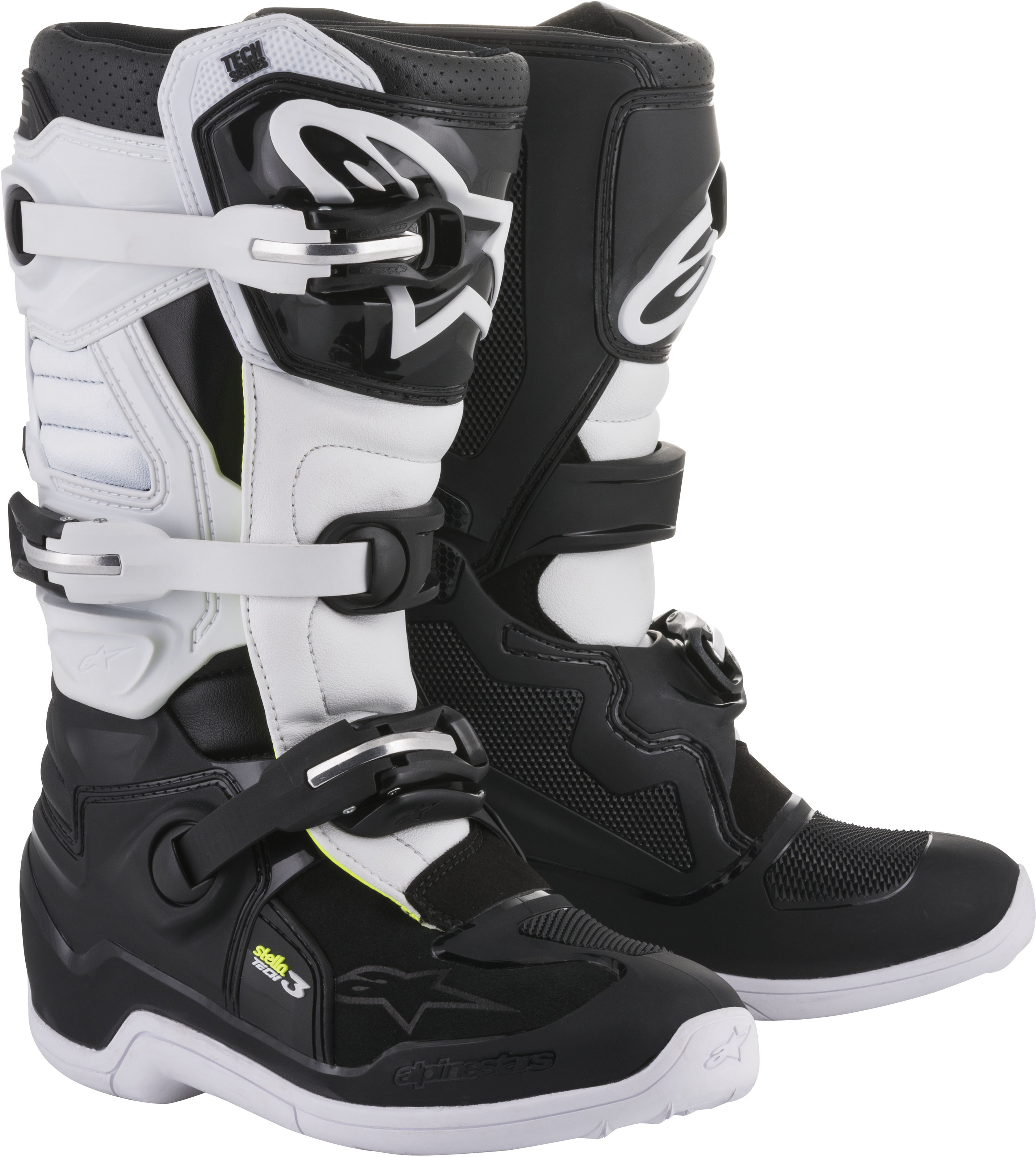 Tech 3 Stella Boots Black/White US 09 - Click Image to Close