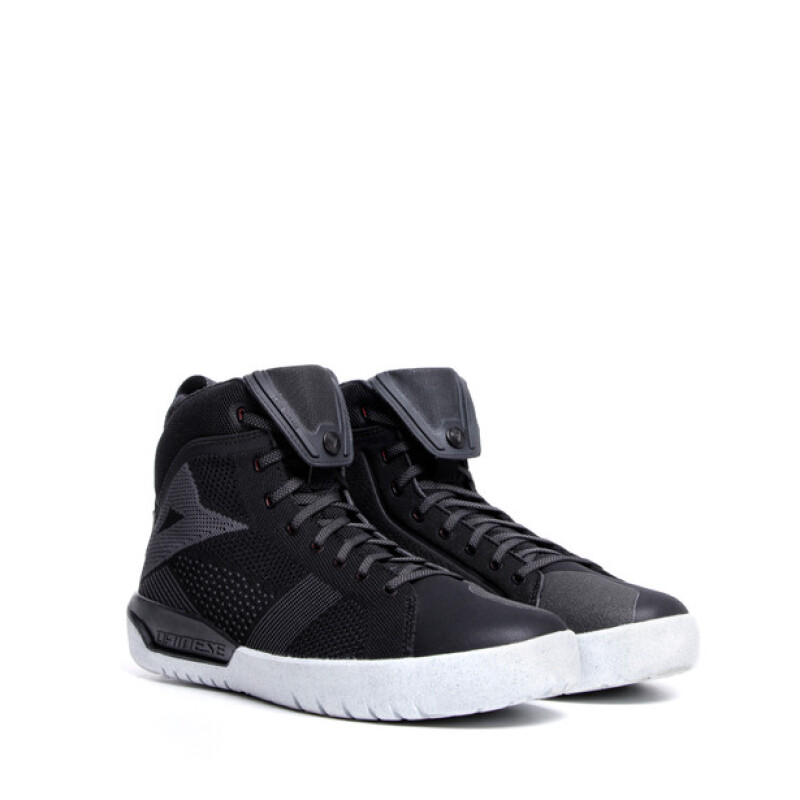 Dainese Metractive Air Shoes Black/Black/White Size 44 - Breathable riding shoes, size 44, black/white - Click Image to Close