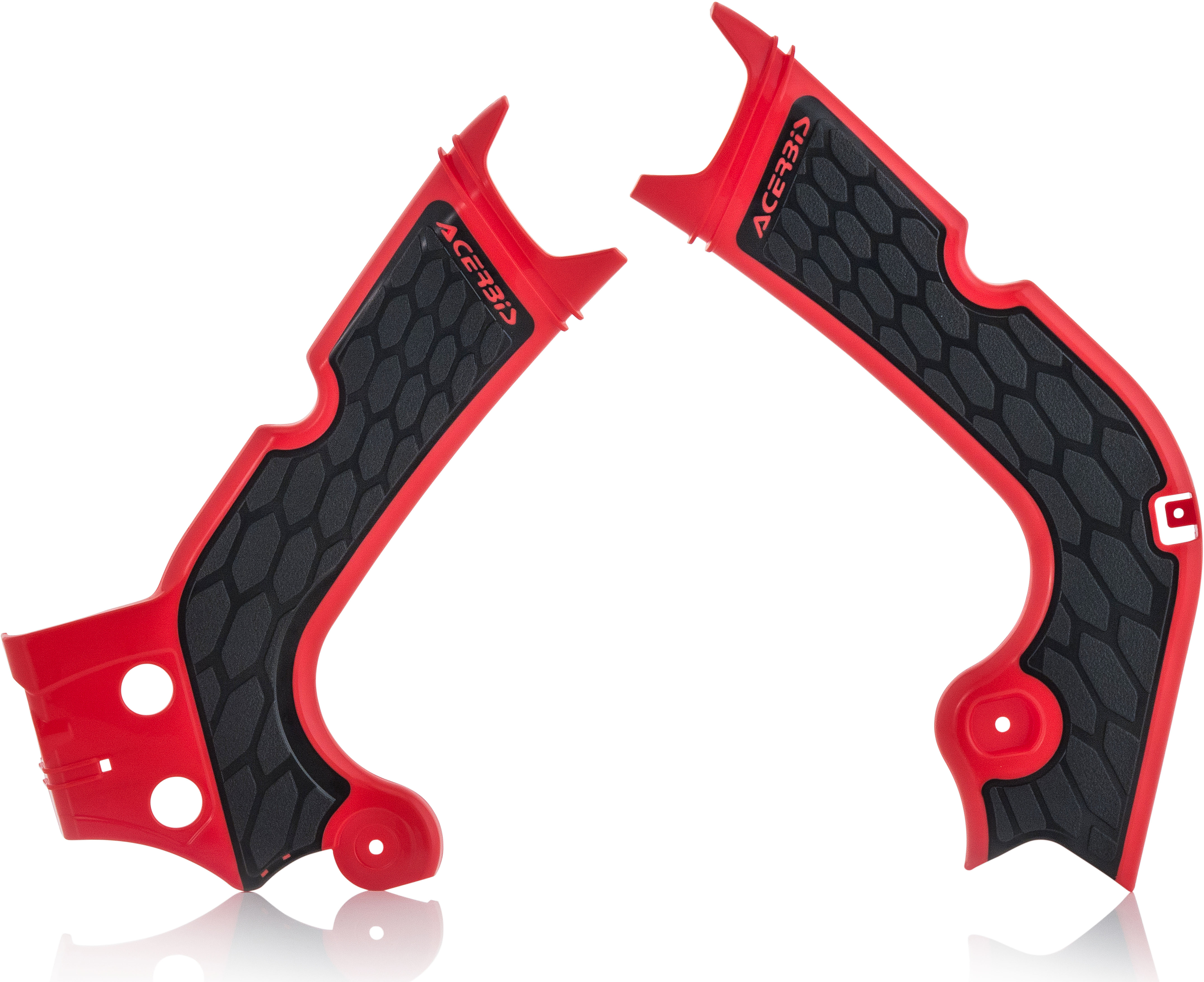 X-Grip Frame Guard Red/Black - For Honda CRF250R/RX CRF450R/RX - Click Image to Close