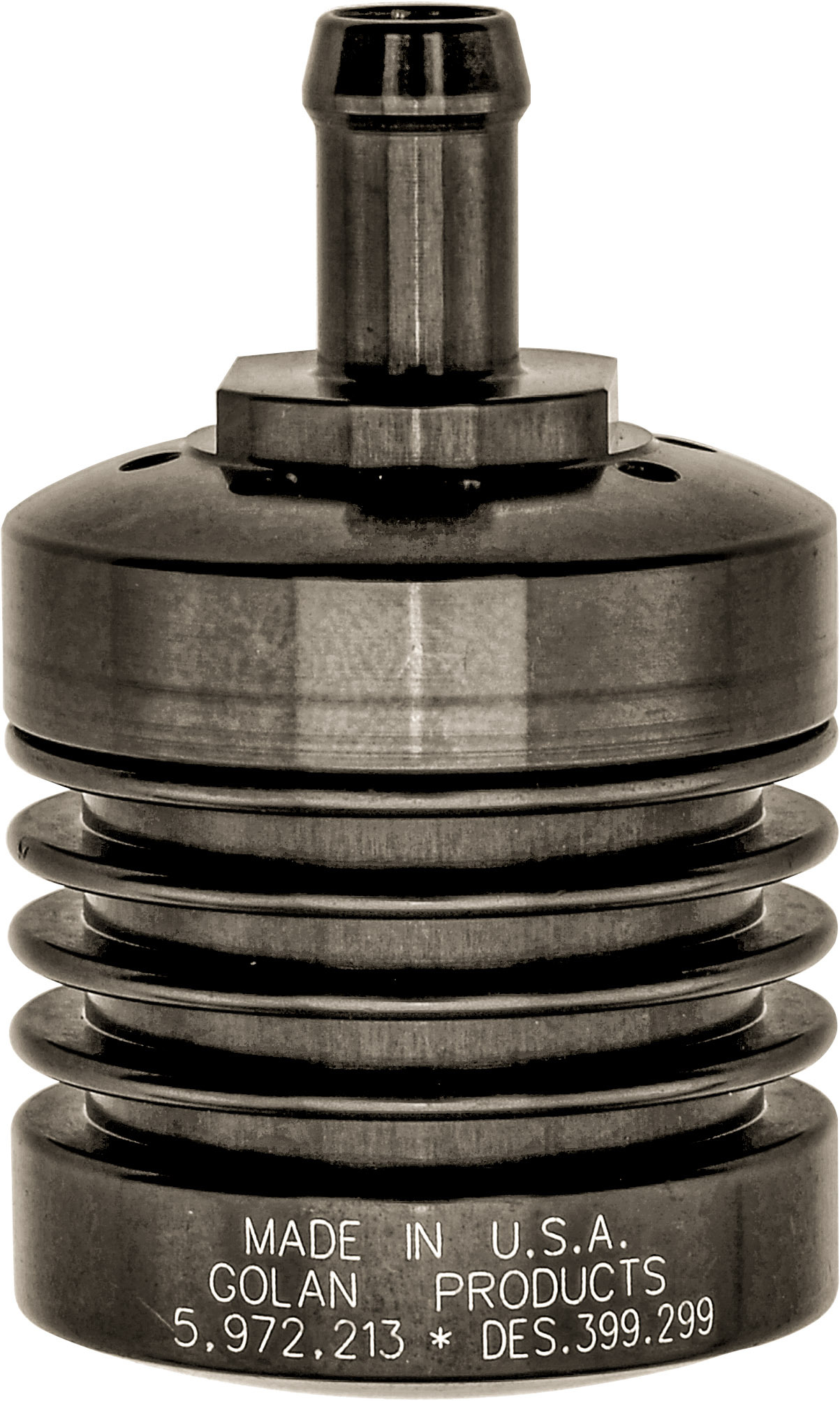 Golan Breather Filter Black CNC Aluminum Universal - Universal breather filter, black, CNC aluminum - Click Image to Close