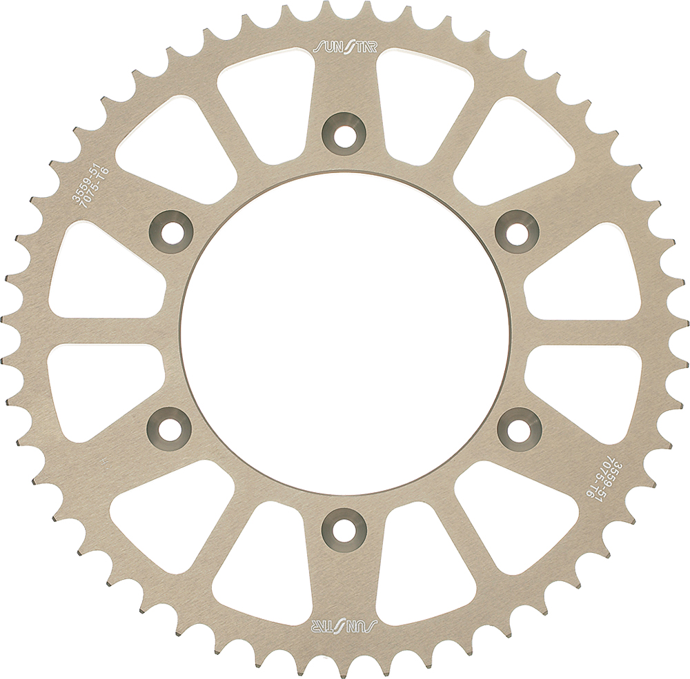 Works Triplestar Aluminum Rear Sprocket 42T - For 00-12 VStrom GSXR SV - Click Image to Close