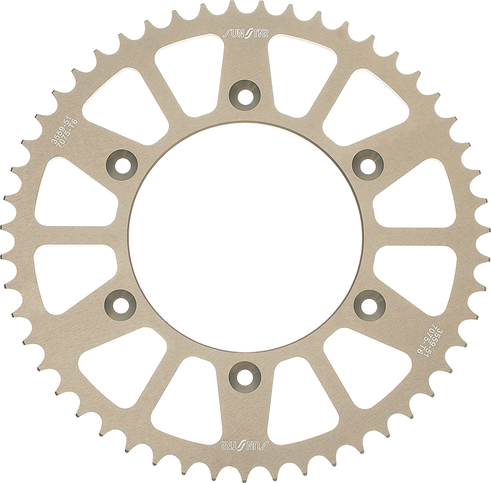 Works Triplestar Aluminum Rear Sprocket 46T - For DRZ400 E/S/SM, KLX400, RM 125/250, RMZ250/450 - Click Image to Close