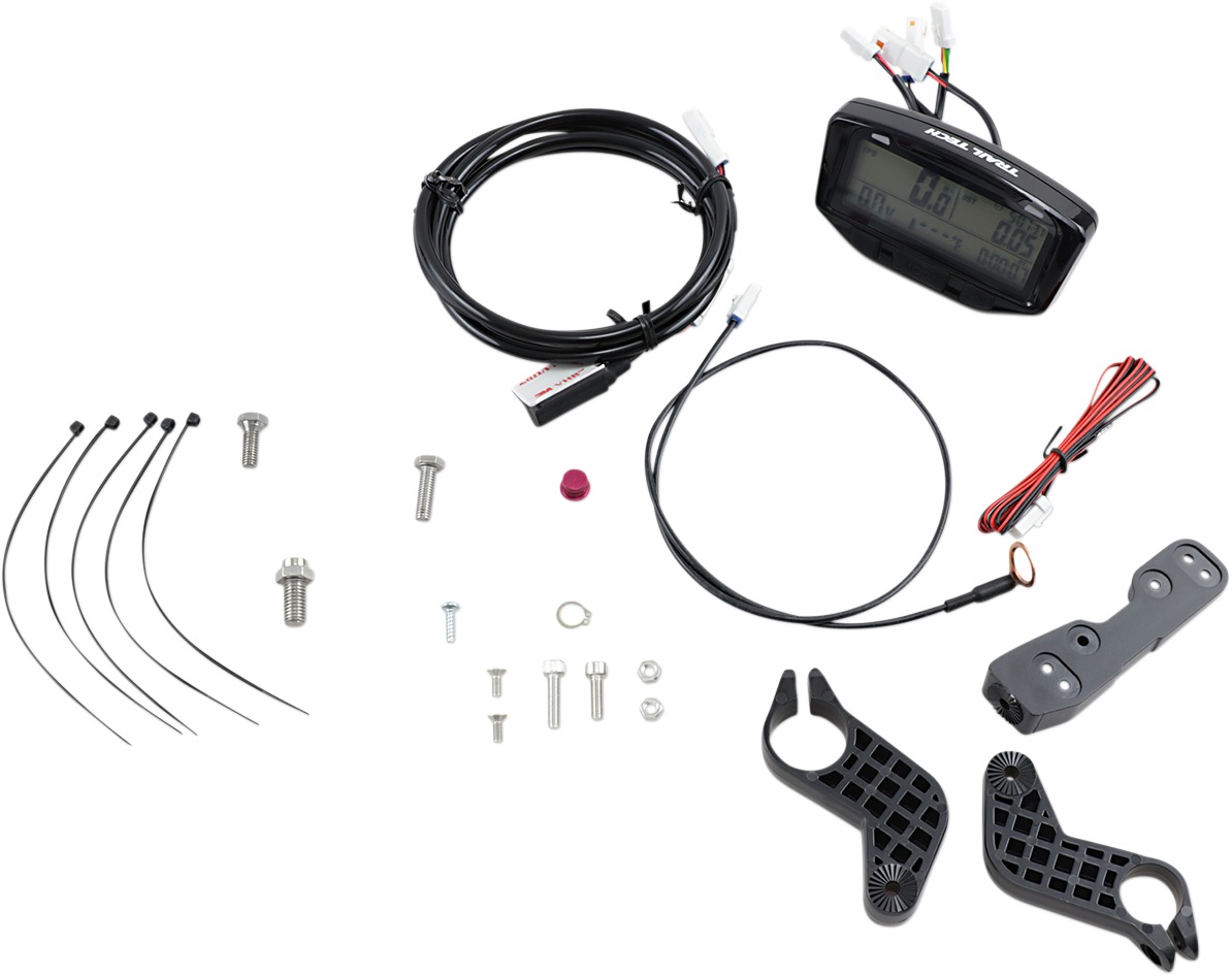 Striker Computer Kit Speed/Volt/Temp - For STD Forks - Air Cooled - 12mm CHT - Click Image to Close