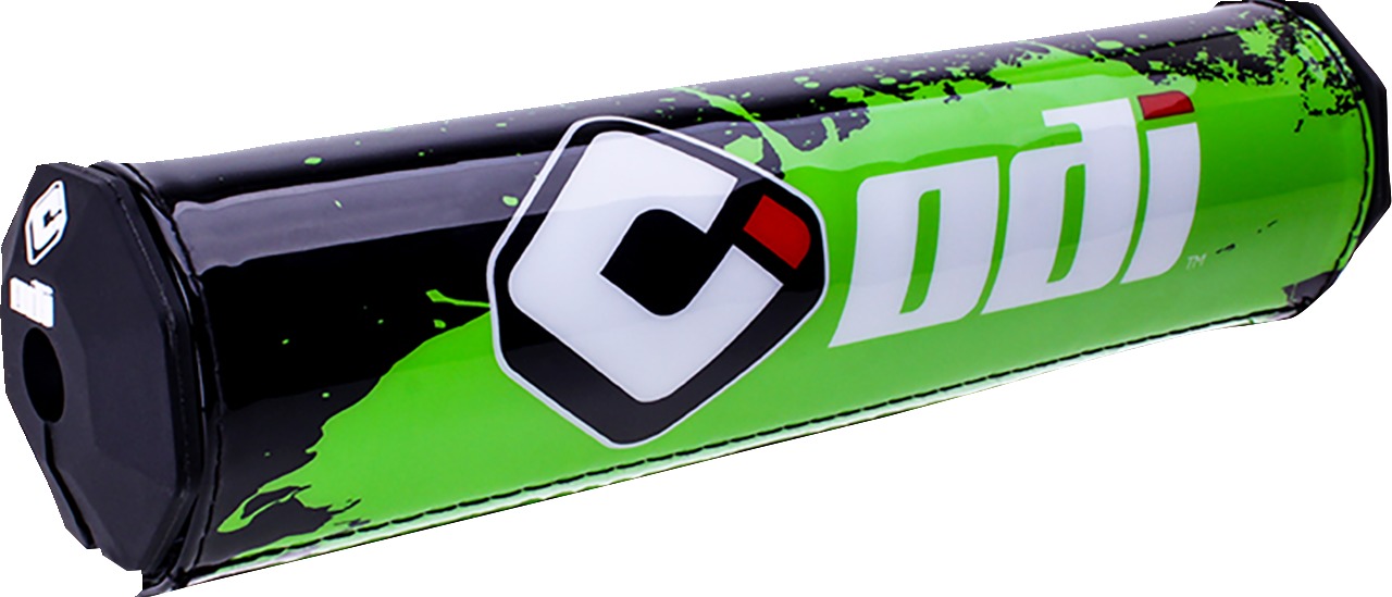 ODI SX8 Handlebar Pad Green Black 245mm - Oversized pad for 7/8 inch handlebars, Green/Black - Click Image to Close