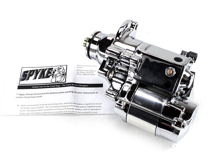 Supertorque Starter Motor 1.4 kW Chrome - For 07-17 Dynas & 06-16 Big Twins - Click Image to Close