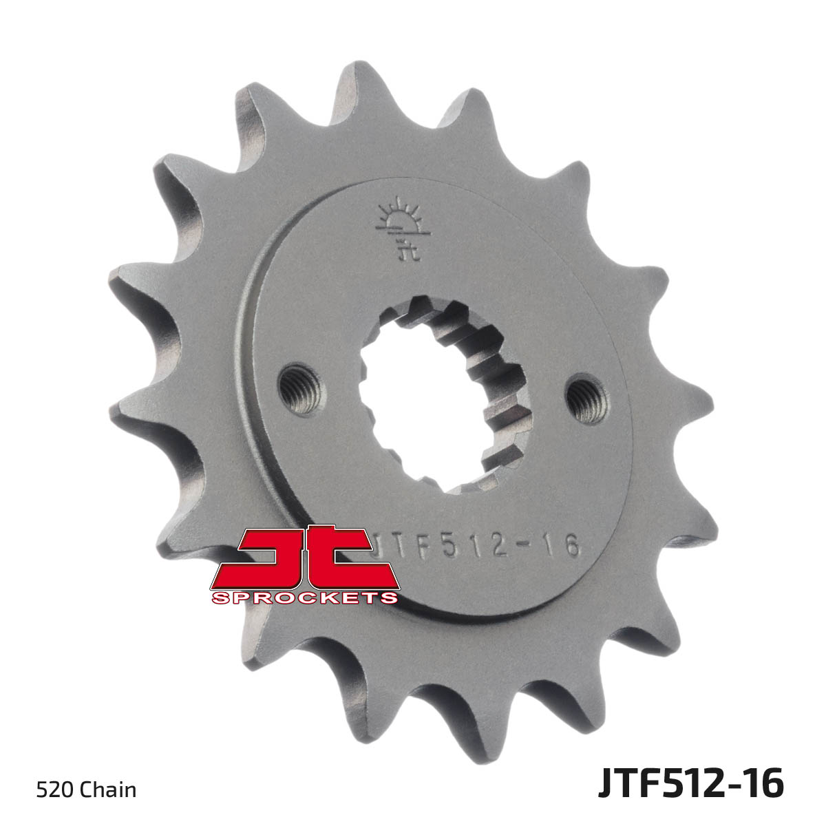 Front Steel Countershaft Sprocket - 16 Tooth 520 - Click Image to Close
