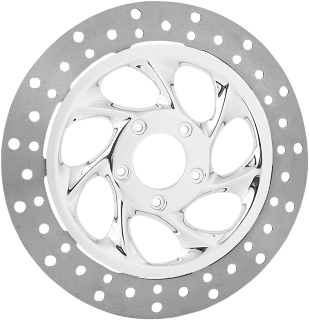 Drifter Floating Front Brake Rotor 330mm Chrome - Click Image to Close