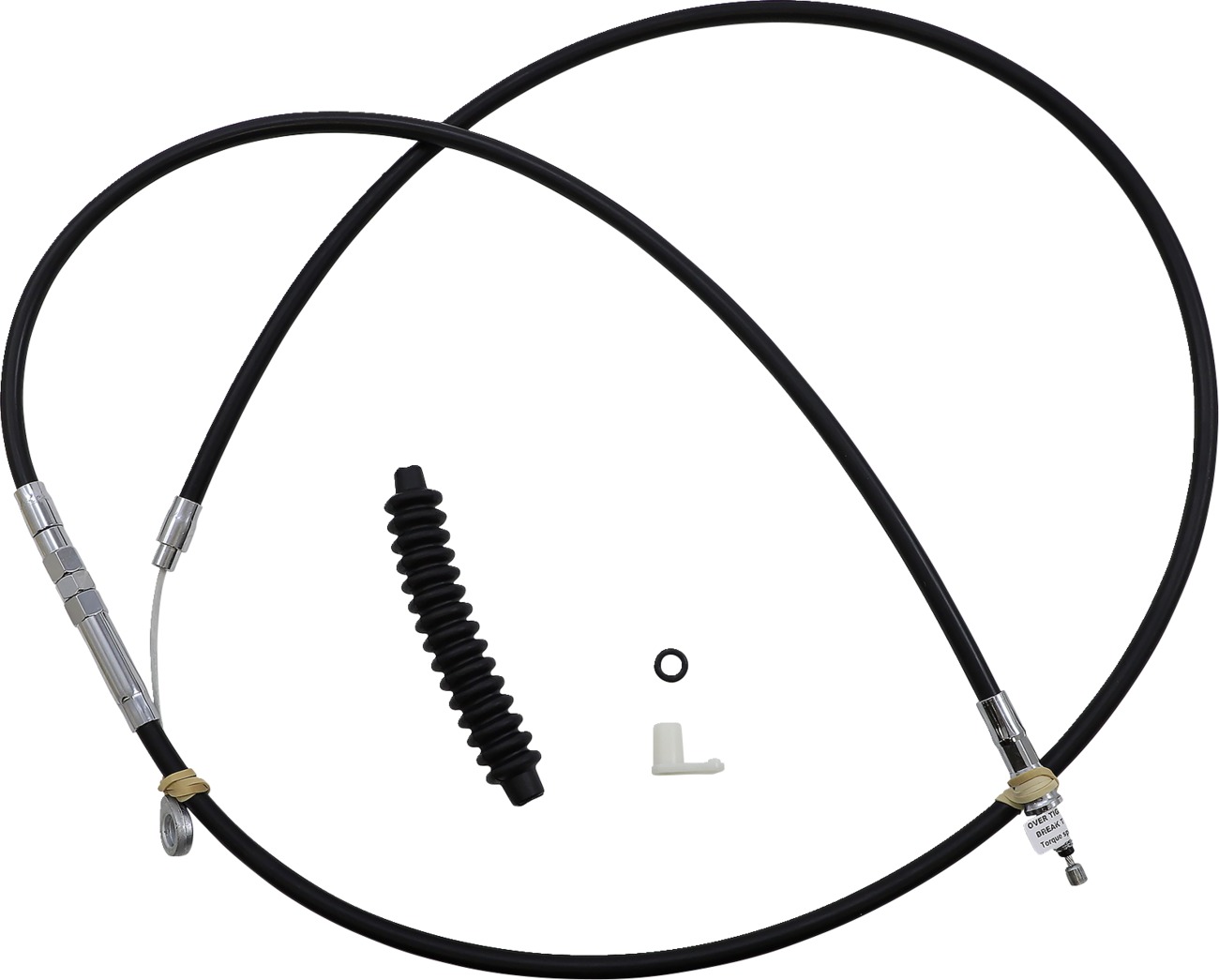 Drag Specialties Black Vinyl Clutch Cable Standard Harley XL1200 For XL1200NS XL1200V XLCP - Click Image to Close