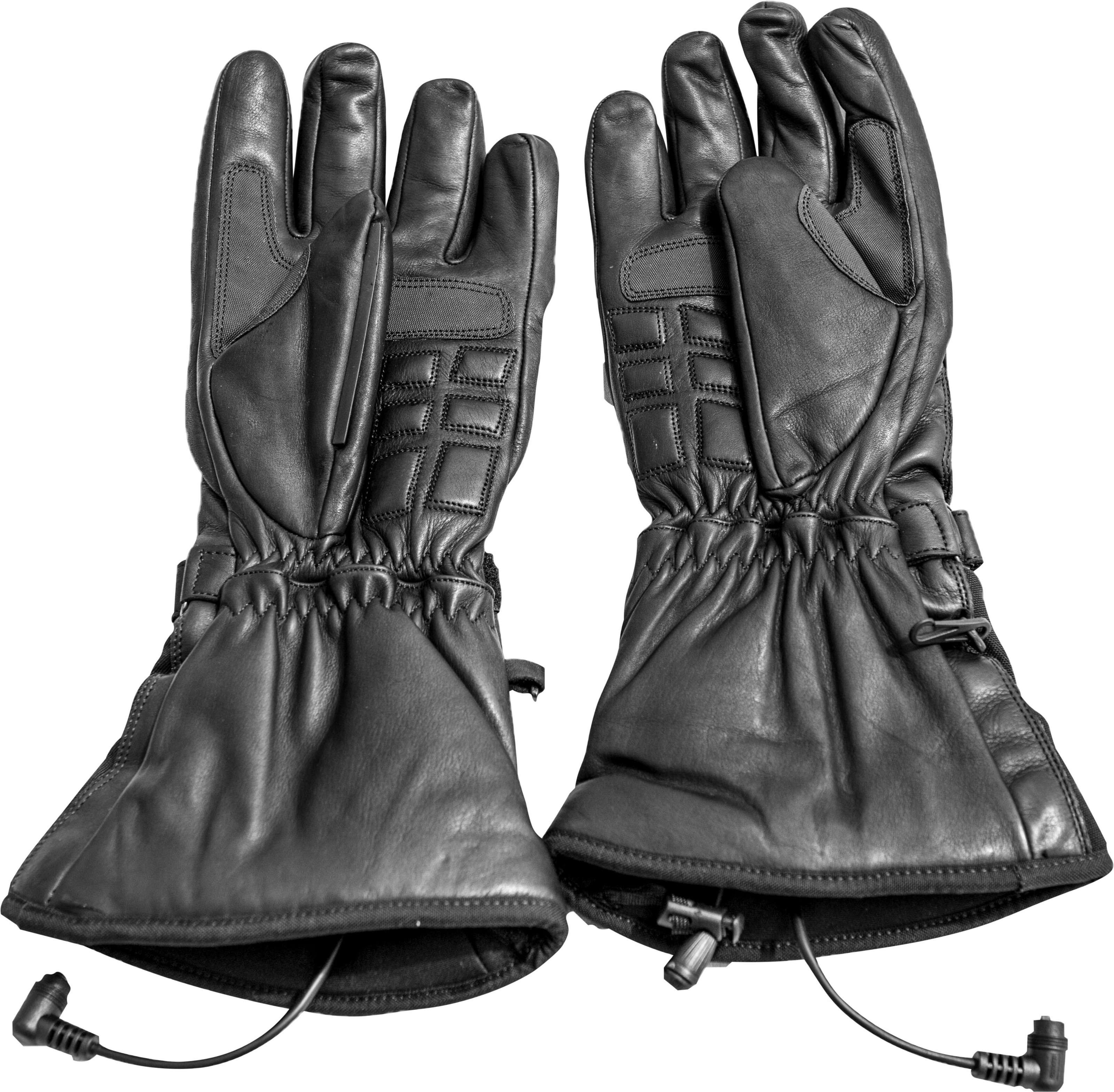 12V Heated Gauntlet Gloves Black Medium - Click Image to Close