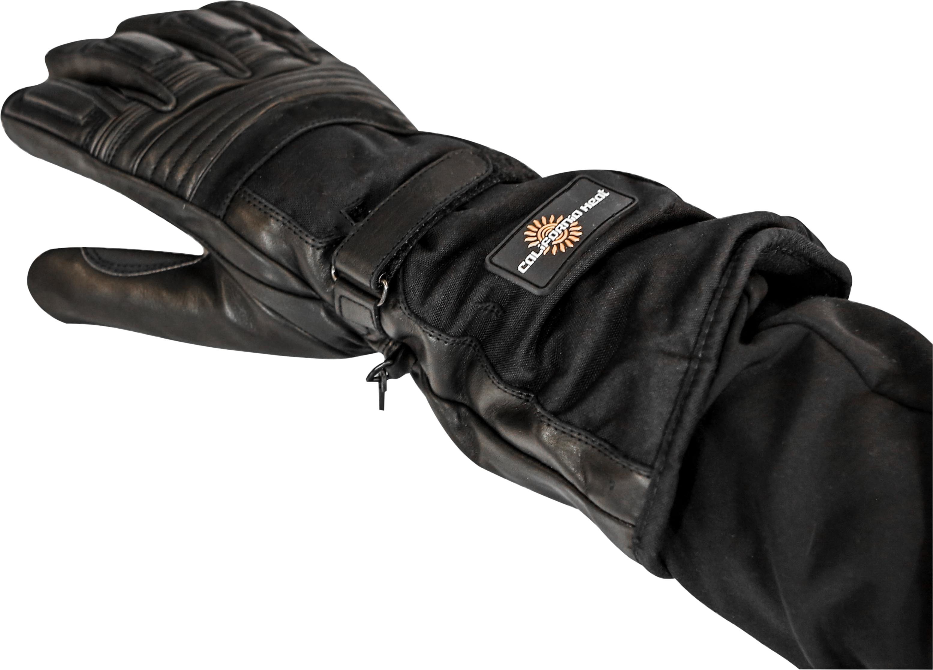 12V Heated Gauntlet Gloves Black Large - Click Image to Close