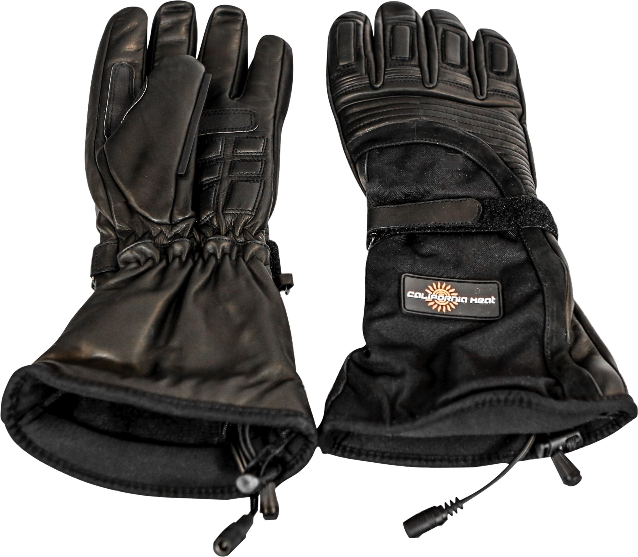 12V Heated Gauntlet Gloves Black Large - Click Image to Close