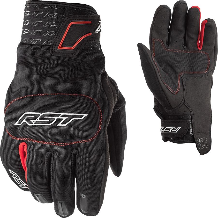 Rider Glove Black/Red - Click Image to Close