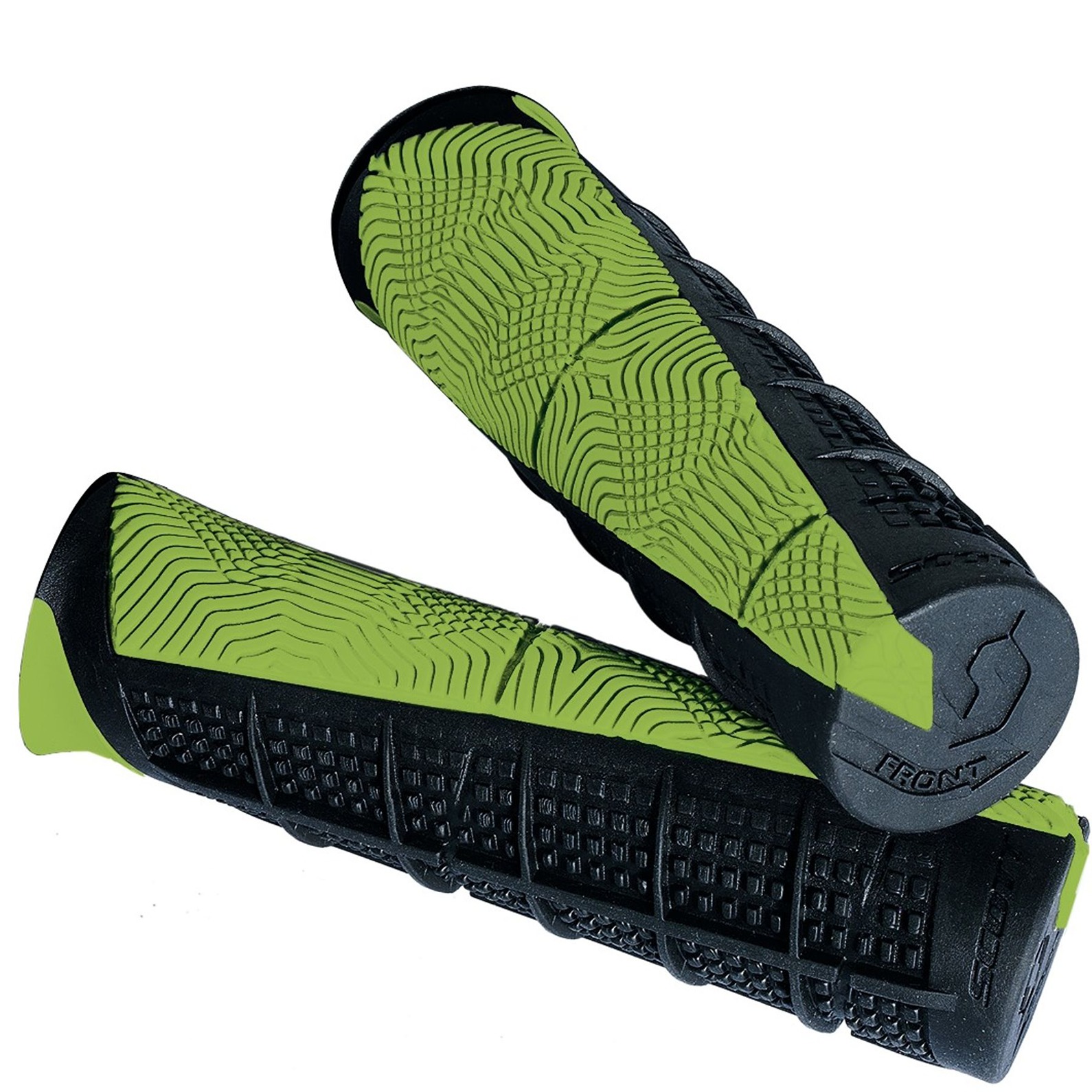 Scott Duece ATV Grips Black/Green - Click Image to Close