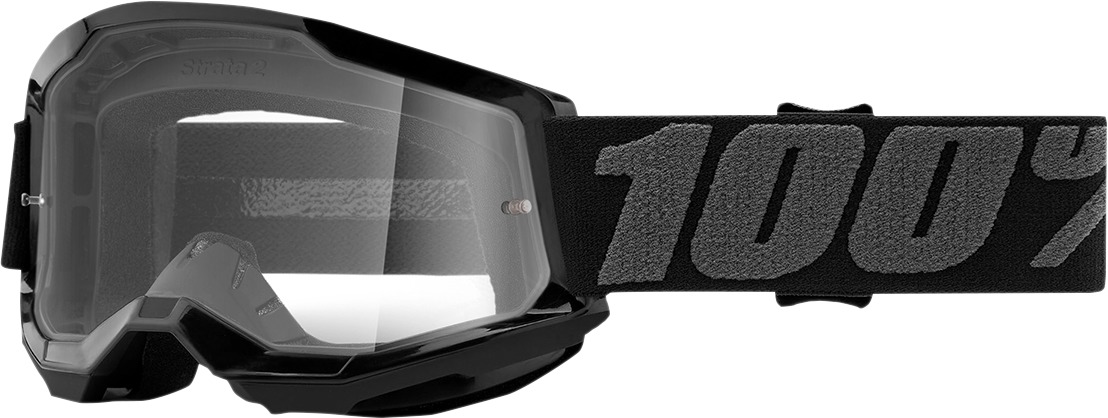 Strata 2 Black Junior Goggles - Clear Lens - Click Image to Close