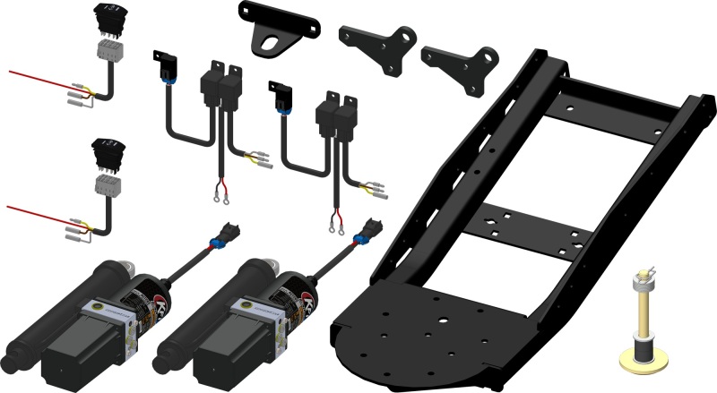 KFI V-Plow Actuator Tube Kit for Pro-V Plow System - Actuator tube kit for KFI Pro-V Plow System - Click Image to Close