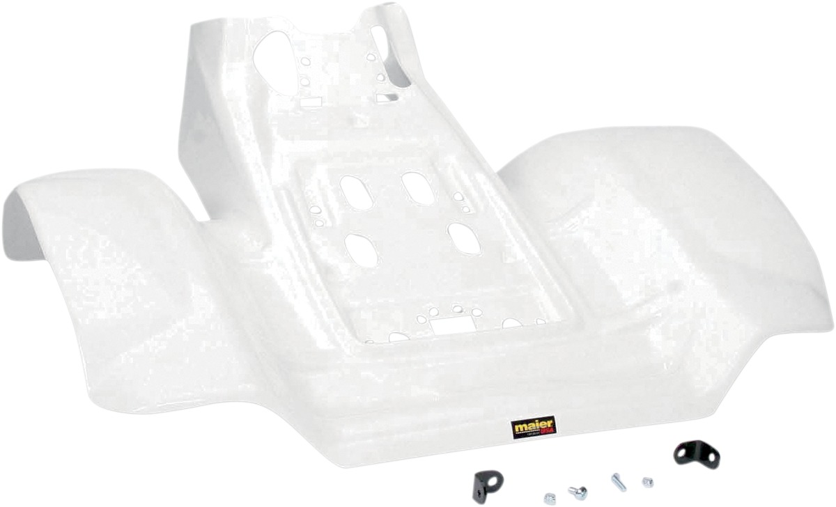 Maier ATV Rear Fender White Fits Honda TRX250R 1986-1989 - Click Image to Close