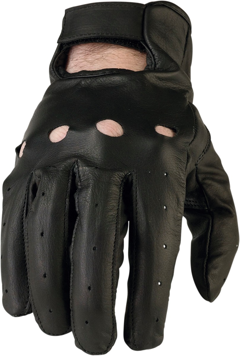Z1R 243 Gloves Black XL Men's Short Cuff Sport Riding - Premium goatskin gloves, Black, XL, Men's - Click Image to Close