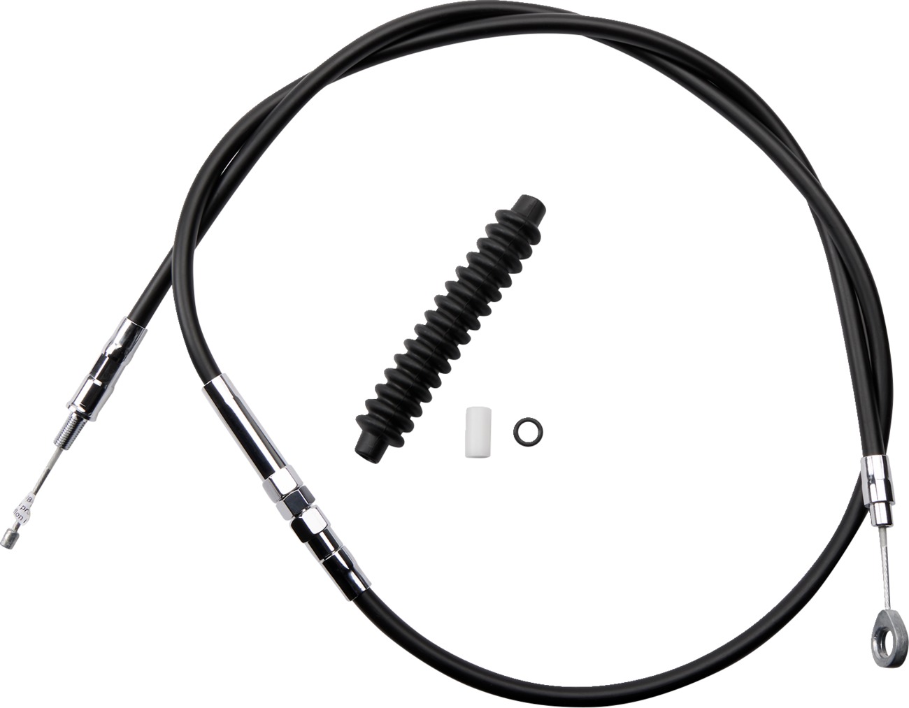 Drag Specialties High-Efficiency Black Clutch Cable For FXSTB/FXSTBI Night Train - Click Image to Close