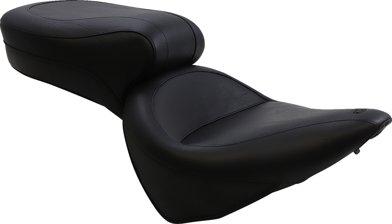 Mustang Wide Touring Seat Plain 75073 For Harley Softail - Click Image to Close