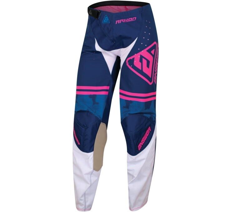 23 Arkon Trials Pant Blue/White/Magenta Womens - 8 Regular - Click Image to Close