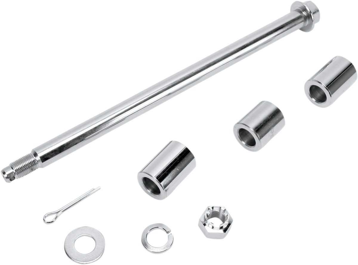 Drag Specialties Rear Axle Kit Chrome For Harley Dyna 2000-2005 - Rear axle kit for Harley Dyna 2000-2005 - Click Image to Close