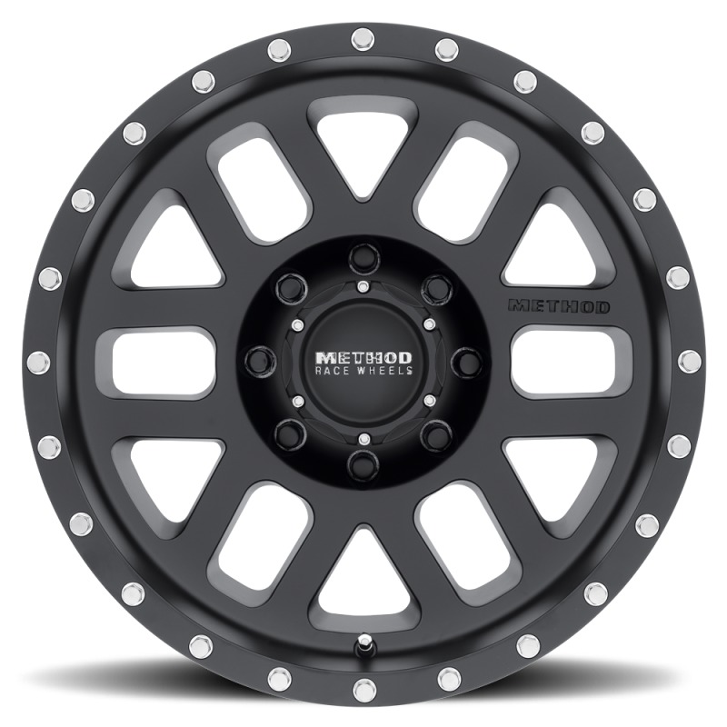 MR306 Mesh 18x9 -12mm Offset 8x170 130.81mm CB Matte Black Wheel - Click Image to Close
