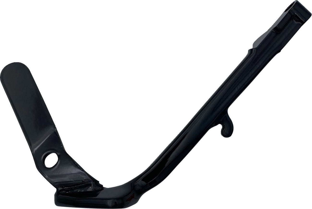 Drag Specialties Kickstand Black 1in Over For Harley Fat Boy - 1in extended kickstand For Harley Fat Boy - Click Image to Close