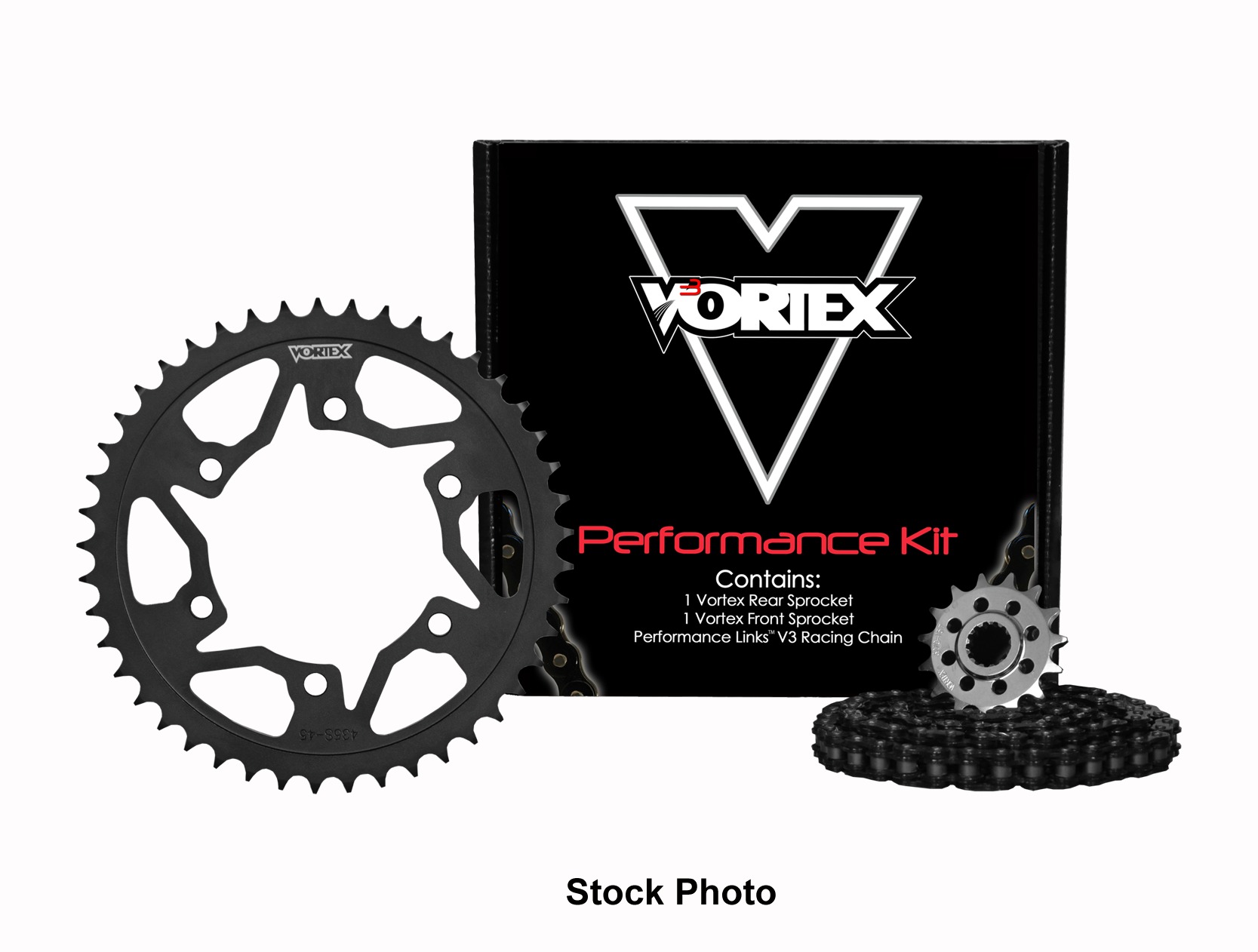 V3 Chain & Sprocket Kit Black RX Chain 520 16/45 Black Steel - For 11-20 Suzuki GSXR750 - Click Image to Close