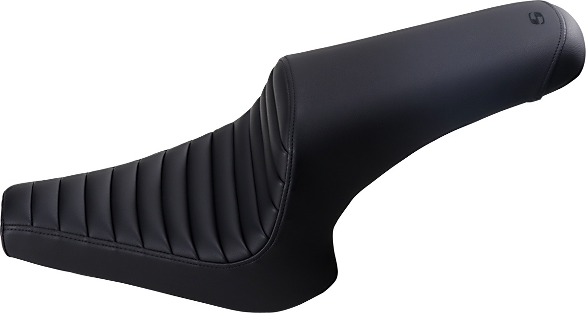 Profiler Tuck and Roll Vinyl 2-Up Seat Black Gel - For 13-20 Yamaha XVS950 Bolt - Click Image to Close