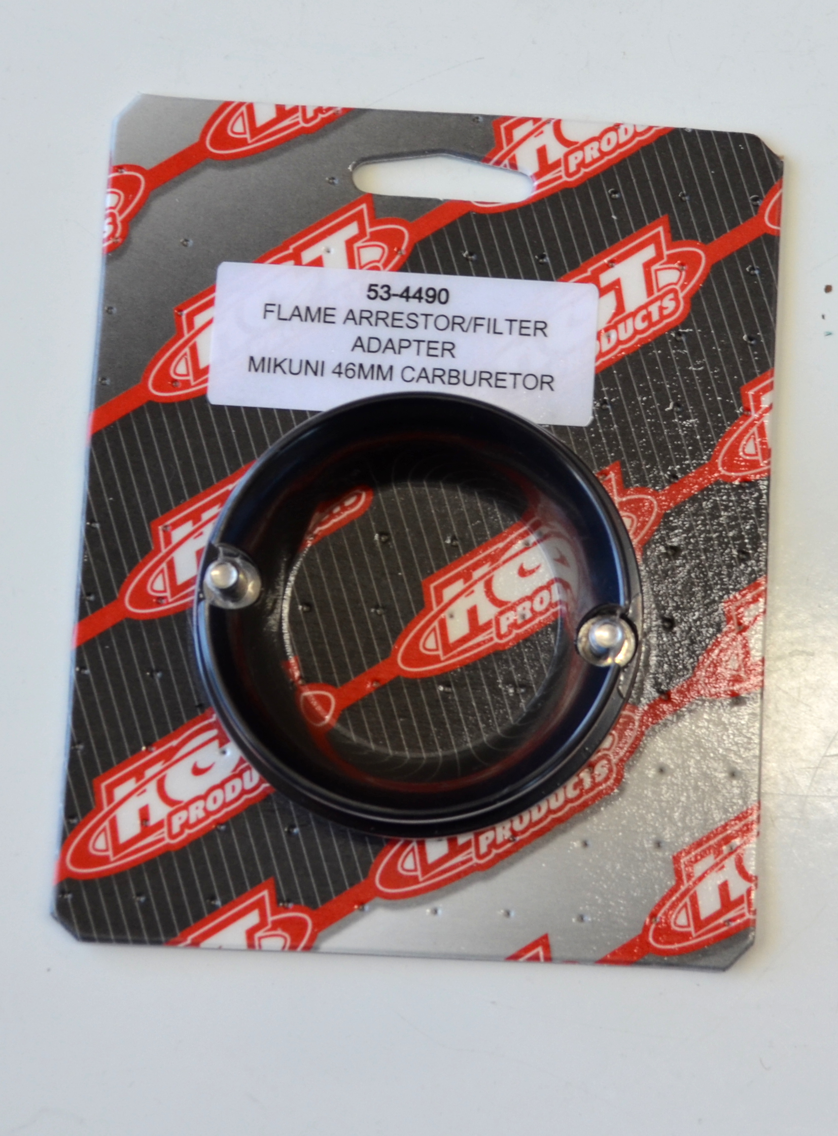 Flame Arrestor / Air Filter Adapter For Mikuni BN 46mm Carburetors - Click Image to Close
