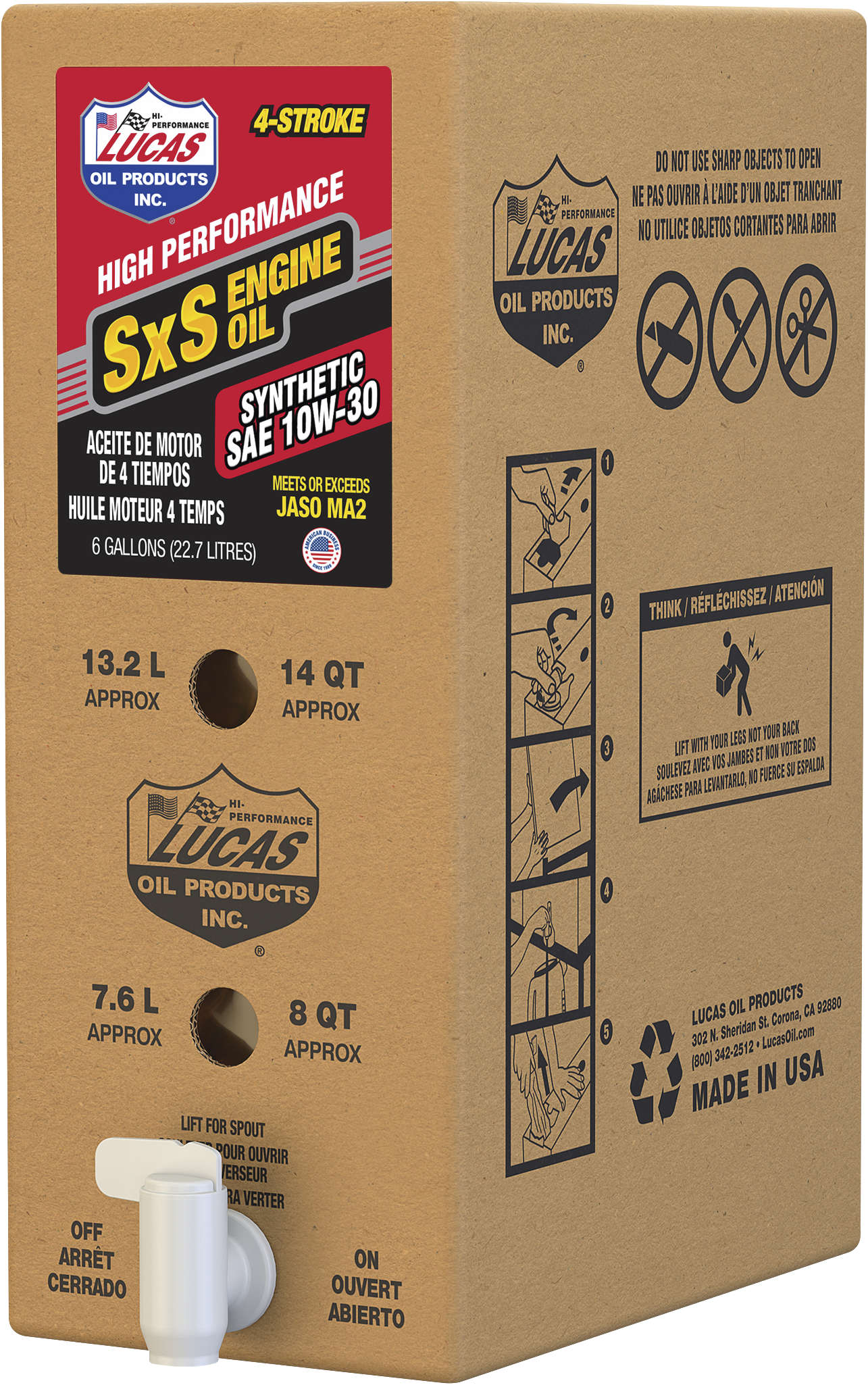 10W-30 Engine Oil Synthetic - 6 Gal Bib - Click Image to Close