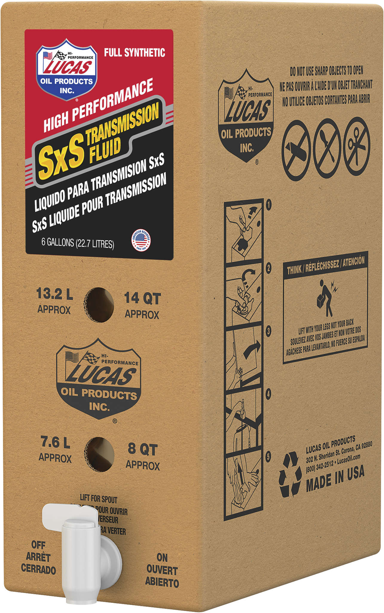 Transmission Fluid Synthetic - 6 Gal Bib - Click Image to Close