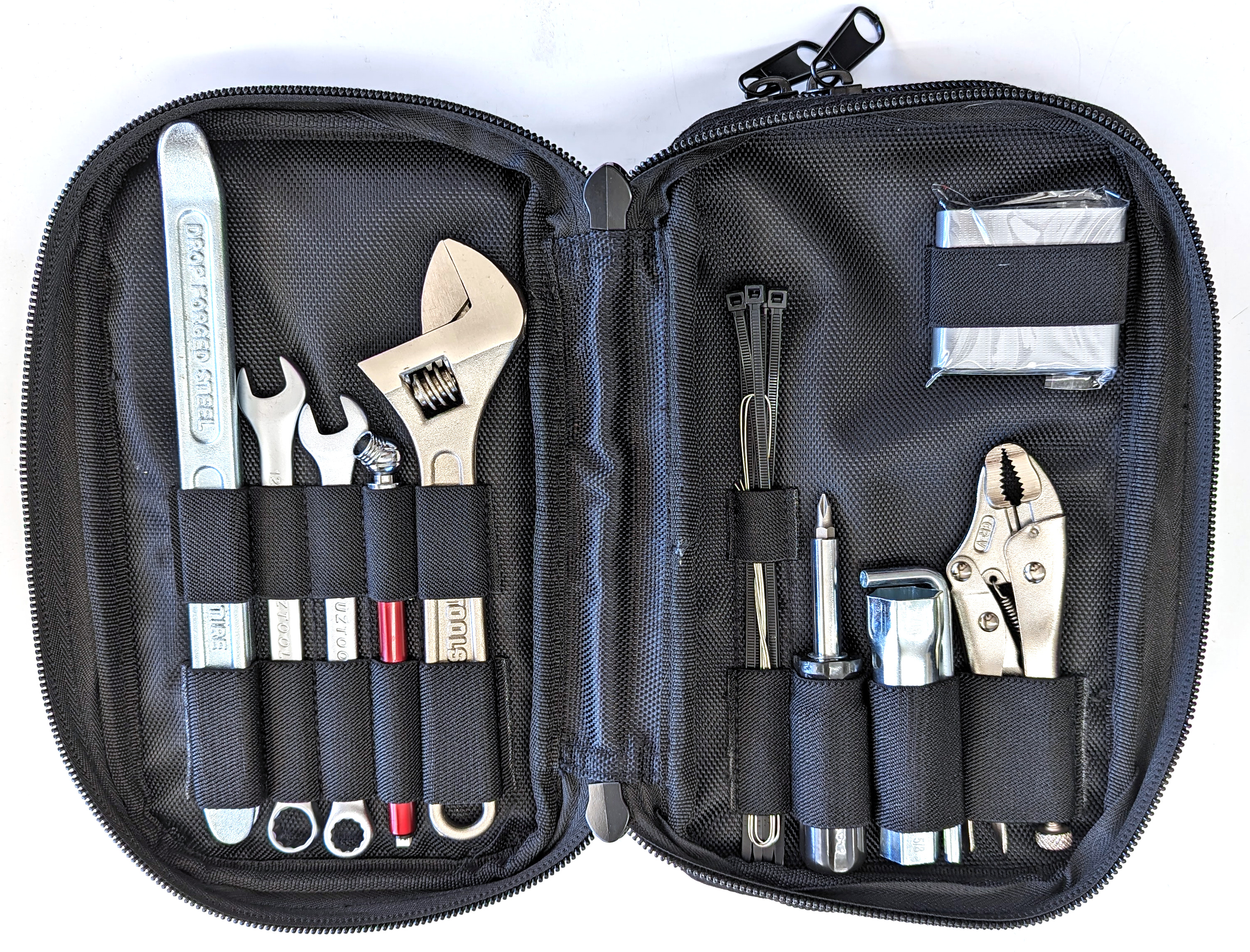 DMX2 Fender Mount Tool Kit - Includes Wrenches, Sockets, Tire Levers, Pliers, & More - Click Image to Close