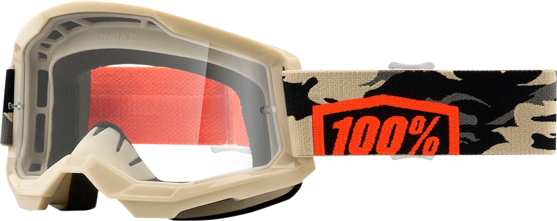 Strata 2 "Kombat" Goggles - Clear Lens - Click Image to Close