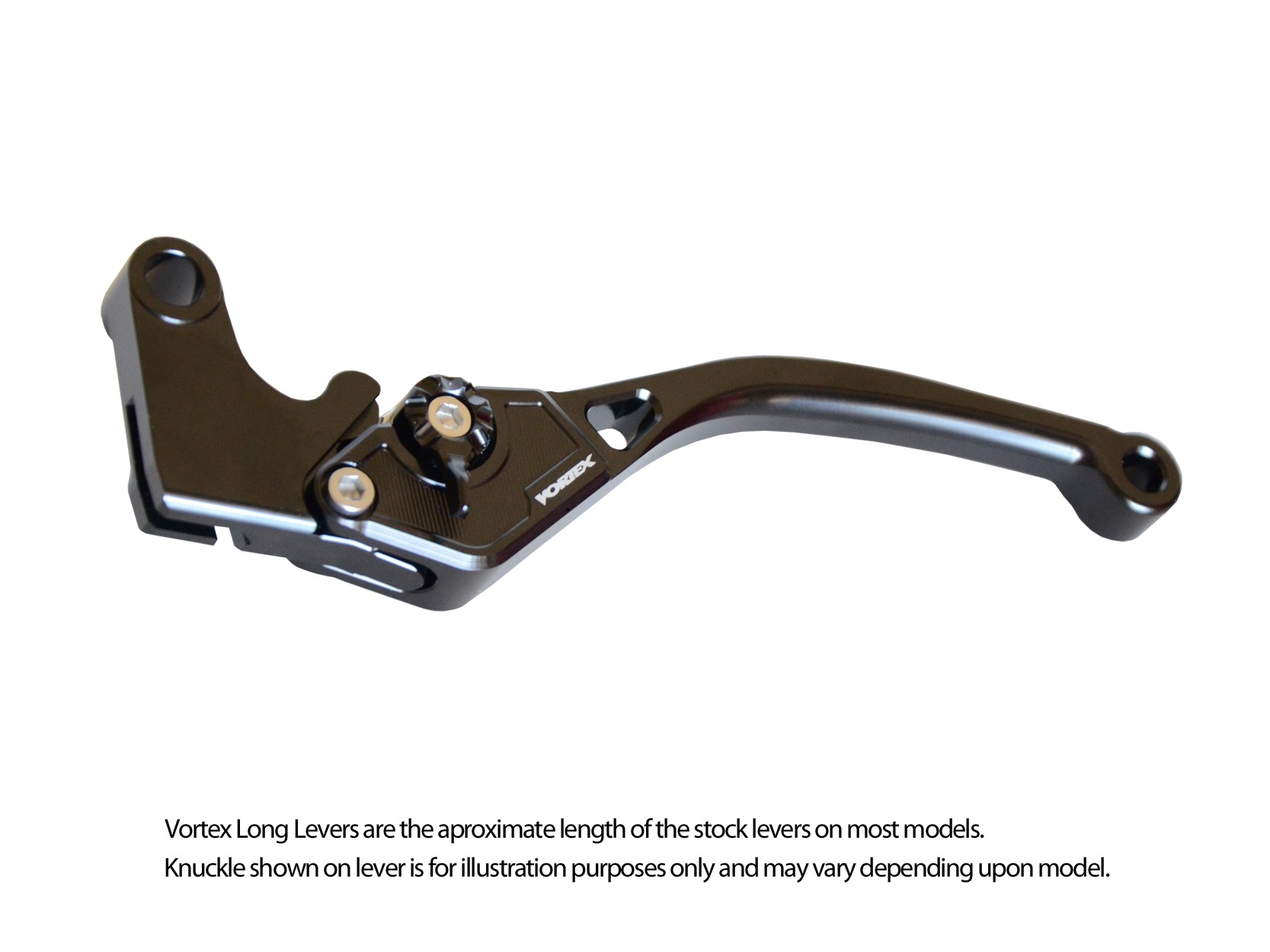 V3 2.0 Black Stock Length Clutch Lever - For Ducati, Aprilia Models - Click Image to Close