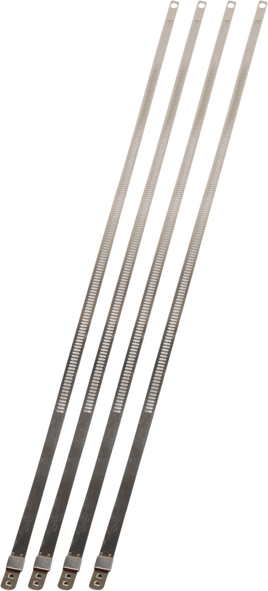 DEI Positive Locking Ties 14in Stainless Steel 4 Pack - High-temp stainless steel ties, 14in, 4 pack - Click Image to Close