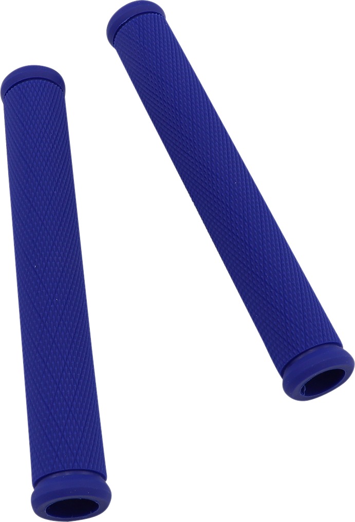 ODI Snow Ruffian 8in Grips Blue Closed End No Flange Pair - Blue 8in grips for 7/8in handlebars snow use - Click Image to Close