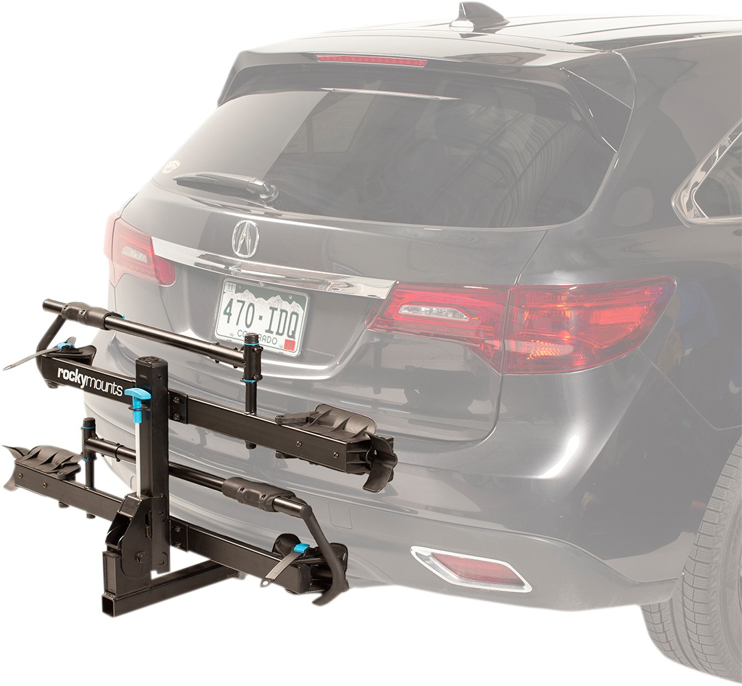 RockyMounts MonoRail Hitch Bike Rack, 2 Bike, Hitch Mount - Carries 2 bikes, fits 1.25 or 2 inch hitches - Click Image to Close