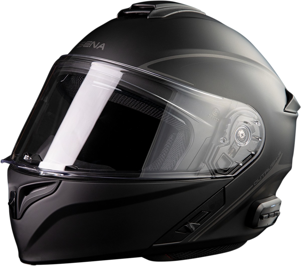 Outrush R Bluetooth Helmet - Outrush R Bt Hlmt Mt Blk Md - Click Image to Close