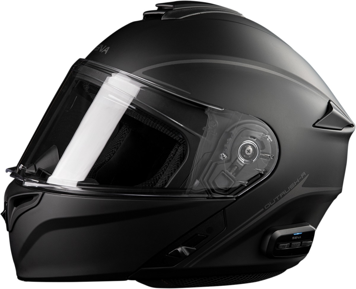 Outrush R Bluetooth Helmet - Outrush R Bt Hlmt Mt Blk Sm - Click Image to Close