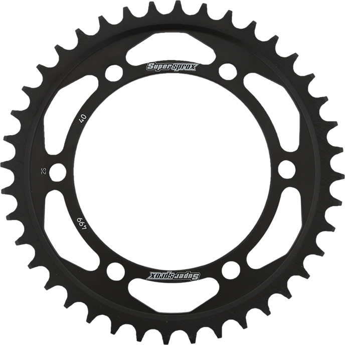 Supersprox Steel Rear Sprocket 40T Black 530 Fits 90-07 Kaw/Suz - Click Image to Close